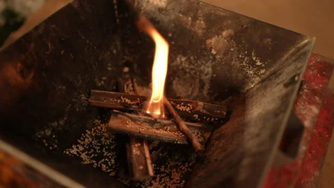 Agni Havan Kund Stock Footage 247262459