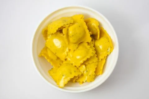 Agnolotti into the pot Stock Photos