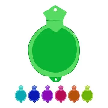 Agony bottle pain relief vector cartoon graphic Stock Illustration
