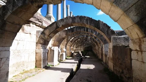 Agora ancient city Stock Footage 292718140