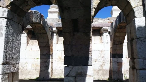 Agora ancient city Stock Footage 292718187