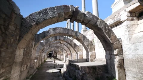 Agora ancient city Video stock 292720603