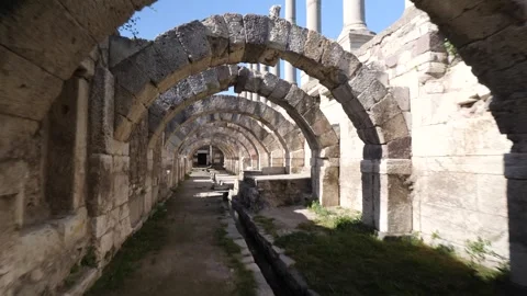 Agora ancient city Stock Footage 292720679