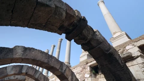 Agora ancient city Stockbeeldmateriaal 292721363
