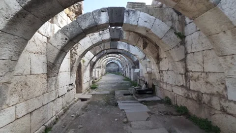 Agora ancient city Stock Footage 292721715