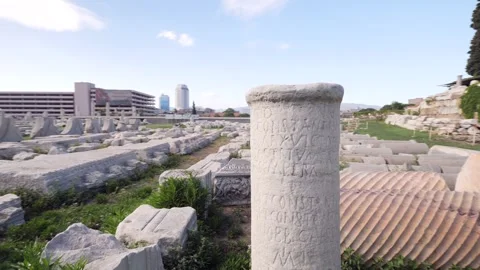 Agora ancient city Stock Footage 292721972