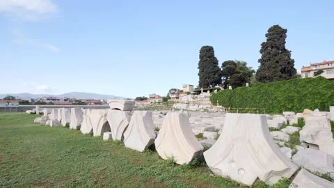 Agora ancient city Stock Footage 292722144