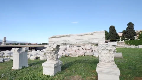 Agora ancient city Stock Footage 292722542