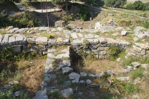 Agora of troy Stock Photos