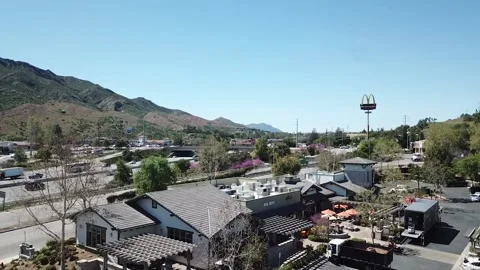 Agoura Hills Looking At 101 Freeway Stock Footage 206011356