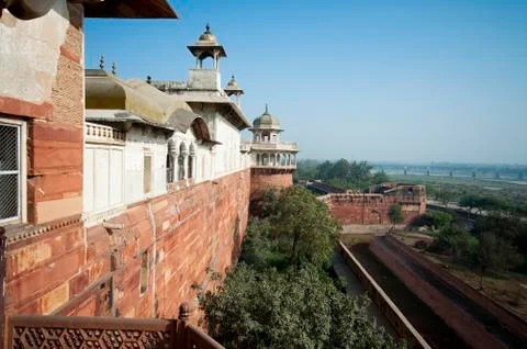 Agra Fort in India Stock Photos