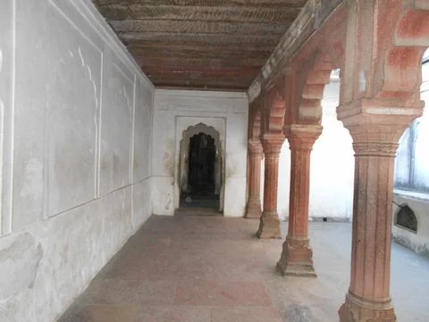 Agra fort interior Stock Photos