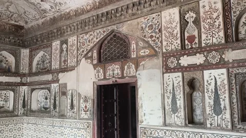 Agra, India: 1 March 2025 - Architectural Design of Baby Taj Stock Footage 305163569