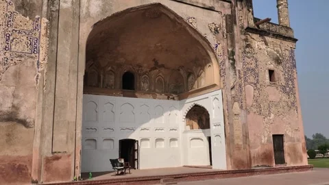Agra, Uttar Pradesh: Chini Ka Rauza Mughal Tomb Stock Footage 305165316