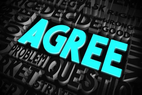 Agree concept Stock Illustration