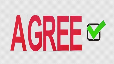 Agree Disagree On Alpha Stock Footage 305236710