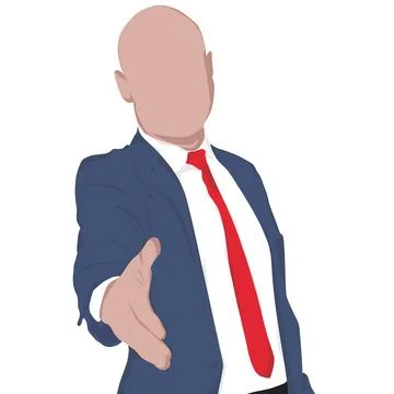 Agreement agent. Stock Illustration