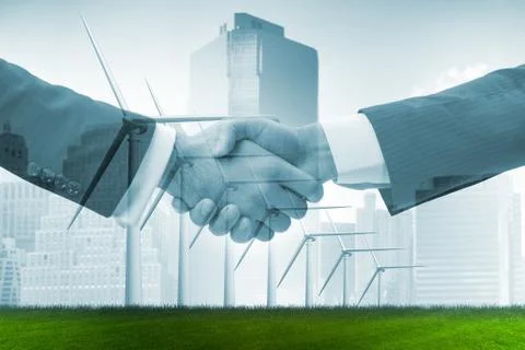 Agreement on climate change concept Stock Illustration