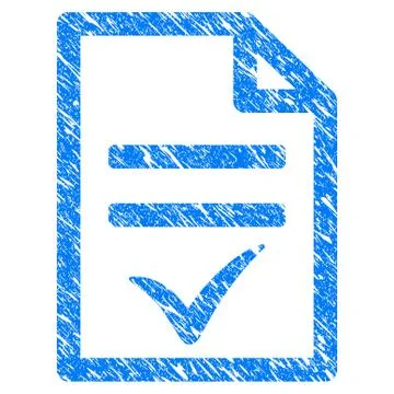 Agreement Document Grunge Icon Stock Illustration
