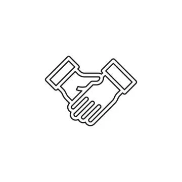 Agreement, handshake icon Stock Illustration