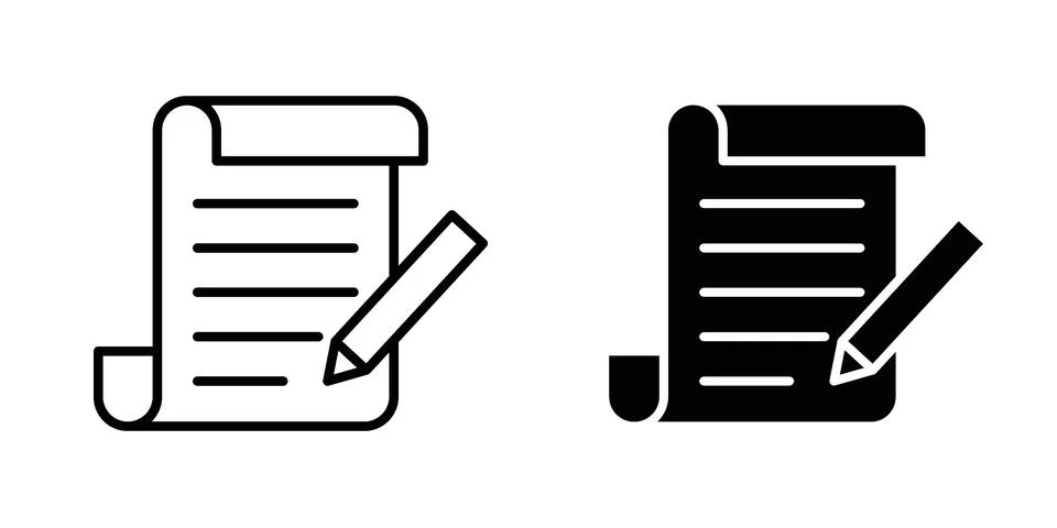 Agreement icon for design projects and web UI Stock Illustration