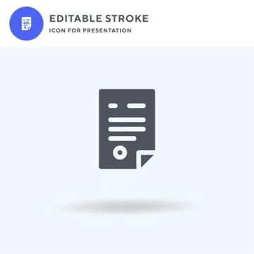 Agreement icon vector, filled flat sign, solid pictogram isolated on white, logo Stockillustratie