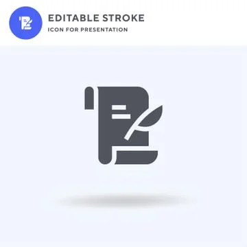 Agreement icon vector, filled flat sign, solid pictogram isolated on white, logo Illustrazione stock