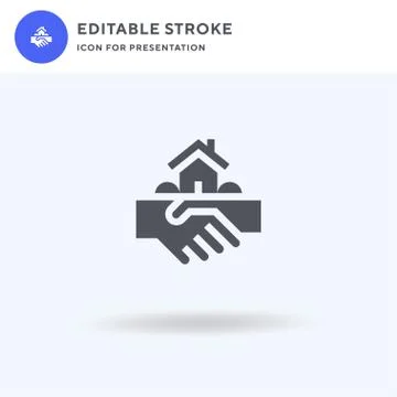 Agreement icon vector, filled flat sign, solid pictogram isolated on white, logo Stock Illustration
