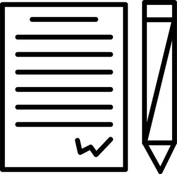 Agreement Line Icon Design Stock Illustration