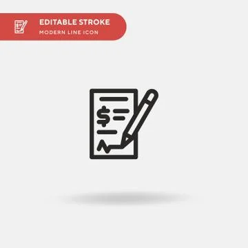 Agreement Simple vector icon. Illustration symbol design template for web mob Stock Illustration