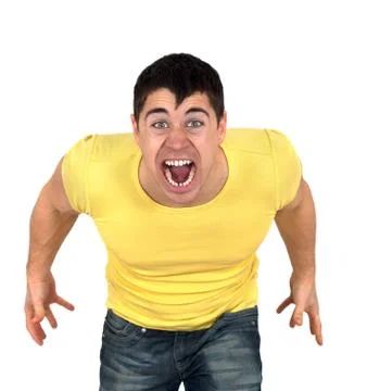 Agressive man Foto stock