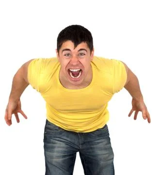 Agressive man Stock Photos