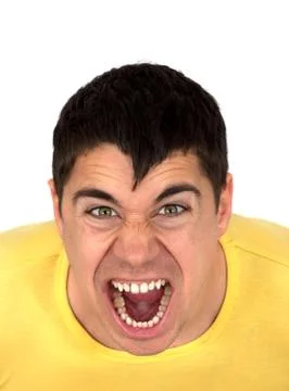 Agressive man Stock Photos