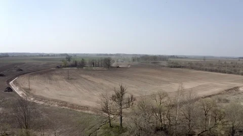 Agricultural field in spring. Stock Footage 106931480