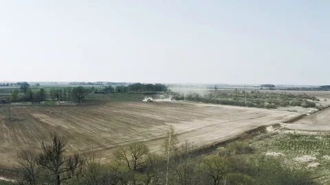 Agricultural field in spring. Stock Footage 106931484