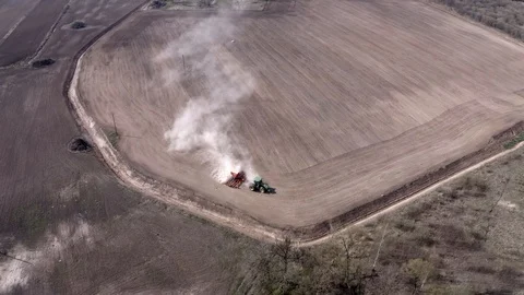 Agricultural field in spring. Stock Footage 106931628