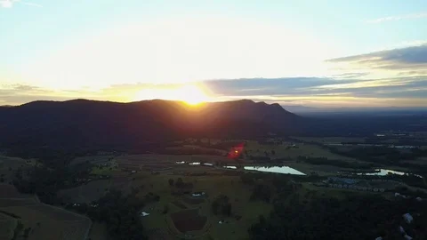 Agricultural fields in Australia in the evening. Stock Footage 95898017