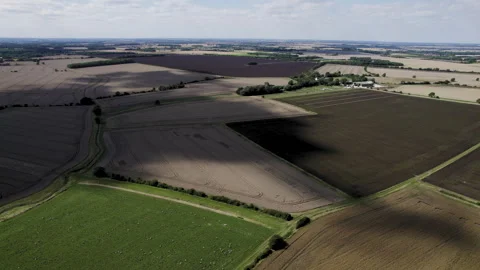 Agricultural Fields in England 스톡 동영상 264889958