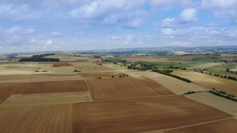 Agricultural Fields Stock Footage 124124291