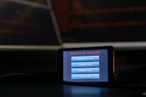 Agricultural IoT Technology, Upload the code to Arduino microcontroller board. Stock Photos