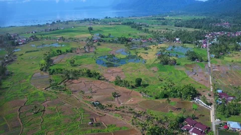 Agricultural Land Drones Stock Footage 334093227