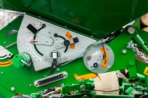 Agricultural machinery. The elements and components of agricultural techniques Stockfoto's