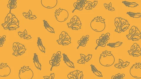 Agricultural pattern agricultural pattern forms a vibrant fresh vegetable displa Stock Footage 323153681