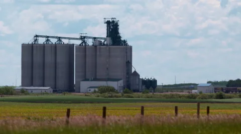 Agricultural storage facility Stock Footage 67613819