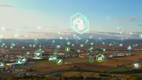 Agricultural technology concept. Agritech. Agtech. Sustainable development goals Stock-Footage 143948998