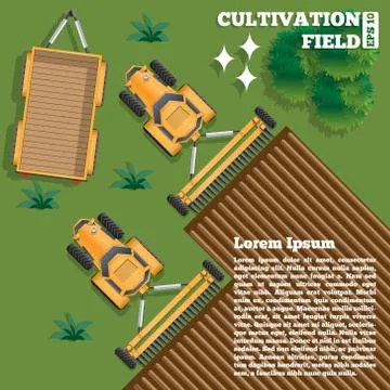 Agricultural work. Stock Illustration