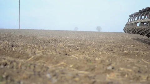 Agricultural work preparation of fields for sowing Stock Footage 74898399