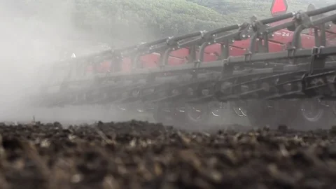 Agricultural work preparation of fields for sowing Stock Footage 74898404