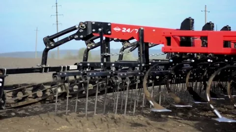 Agricultural work preparation of fields for sowing Stock Footage 74898408
