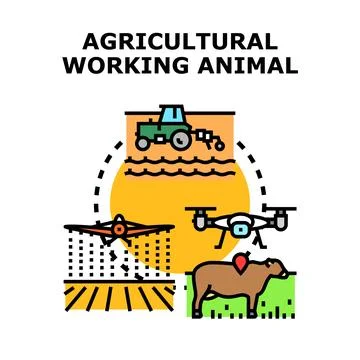 Agricultural working methods evolving with technology concept イラスト素材